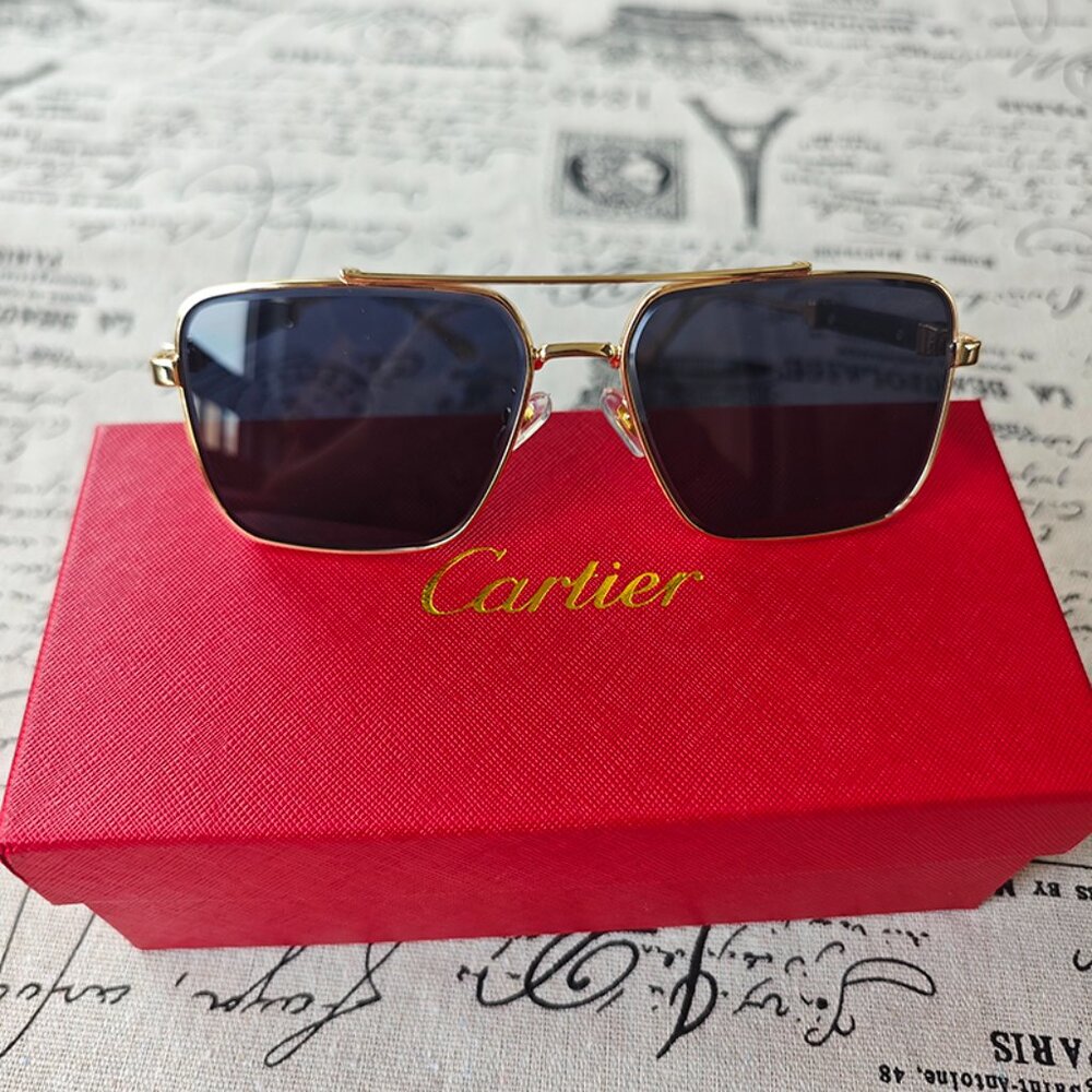 Cartier Geometric Frame Sunglasses - image 2